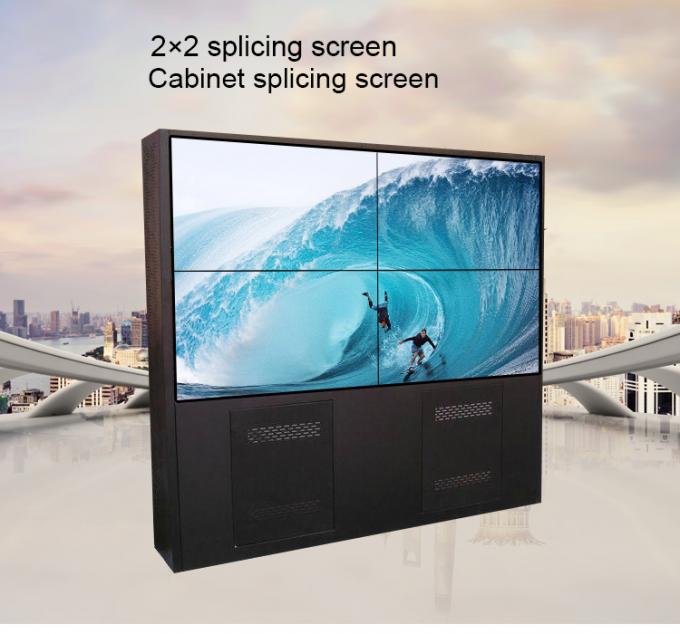 4K Daisy Chain Wall Mount LCD Display 2 * 2 55inch  Floor Standing 0
