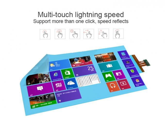 Interactive Capacitive Touch Foil Film PCAP Touch Screen Kiosk Transparent Nano Touch Wall 0