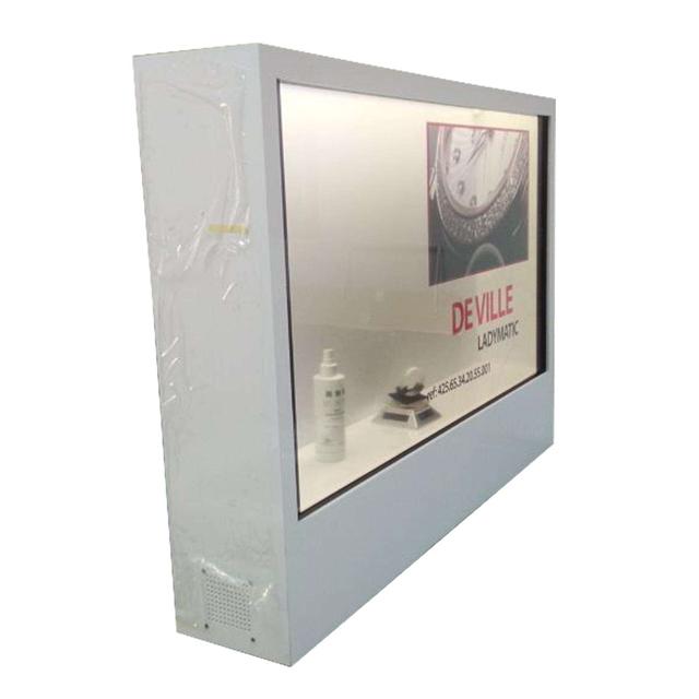 HD 32 Inch Transparent Lcd Showcase Advertising Player For Cloth Store / Shopping Mall