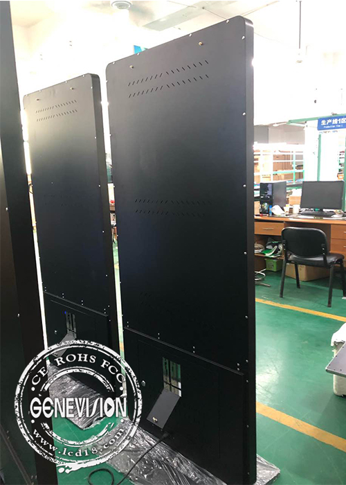 55 Inch Customized Android 6.0 LCD Advertising Kiosk with Face Recognition Camera and Logo Printing