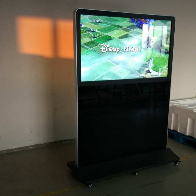 Landscape Advertising Screen Kiosk Digital Signage Android Wifi Freestanding 65 Inch
