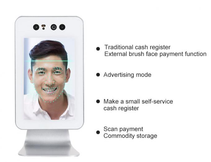 10.1'' Touchscreen Kiosk Digital Signage 3D Face Recognition Camera Self Service POS Payment Machine