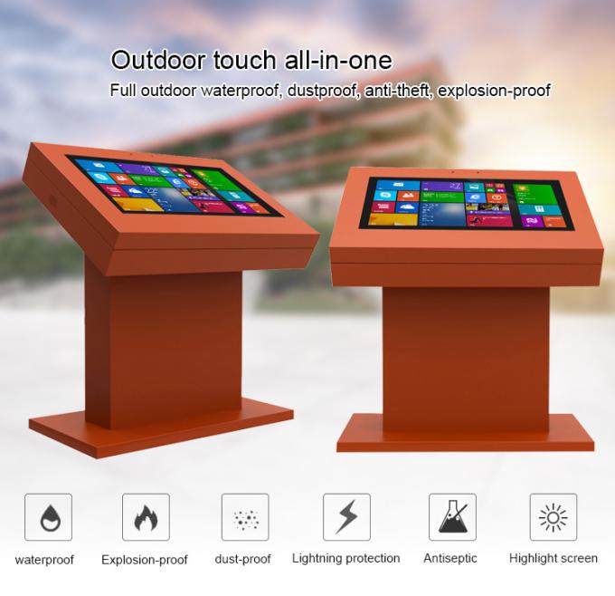 Airport Horizontal Outdoor Digital Signage Nano Touch Screen Display With 4G