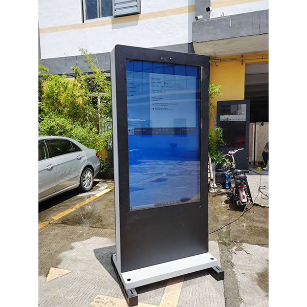 65" Outdoor 3000nits High Brightness Waterproof Information Checking LCD Touch Screen Kiosk with AC and Camera