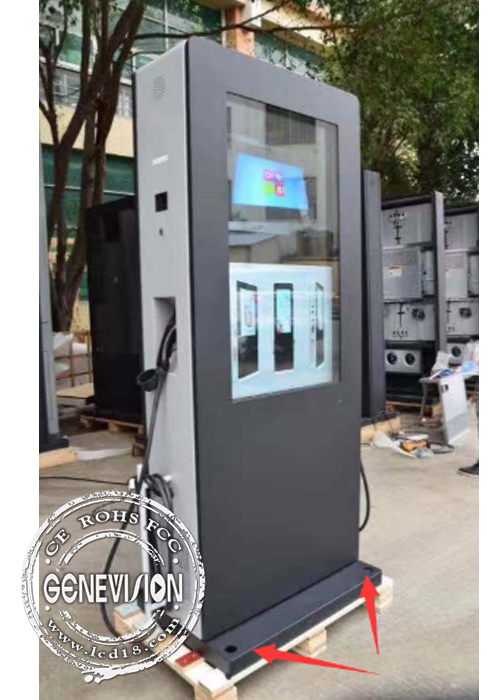 OCPP 1.6 Protocol 7KW 44KW EV Car Charging Station Outdoor Digital Signage Kiosk