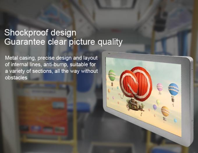 15.6 Inch Bus Advertising Screen 250CD/M2 With Remote ADS Management System 4