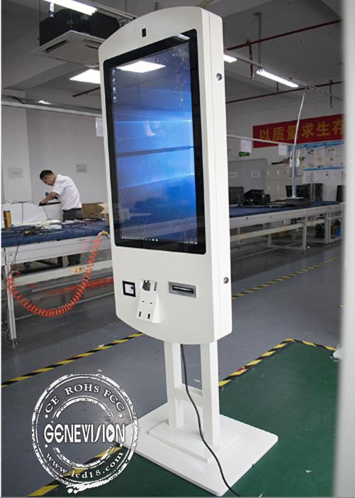 Floor Stand Slim Double Sided 32" Touch Screen Self Ordering Kiosk