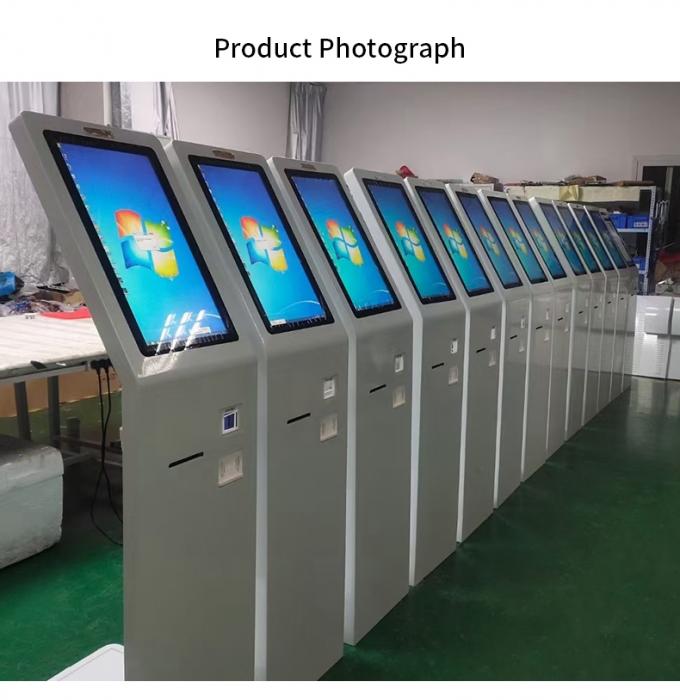QR Code Scanner Ticketing PCAP Touch Screen Kiosk For Bus Station
