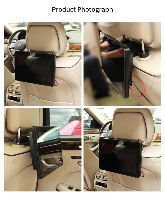 10.1" IPS Panel Plastic Touch Screen Taxi Headrest Monitor Android Digital Signage With 4G And GPS