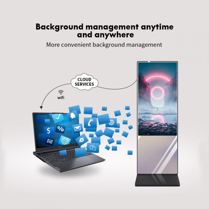 43" Smart Interactive Magic Mirror Kiosk with Touch Screen and Camera for Retail Stores Gyms and Makeup Studios 1