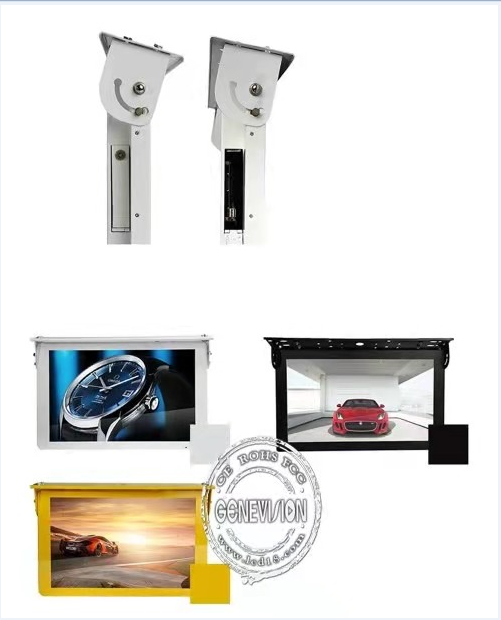 Android 7.1 Ceiling Mount Wifi Bus LCD Digital Sigange Display For Movable Advertising