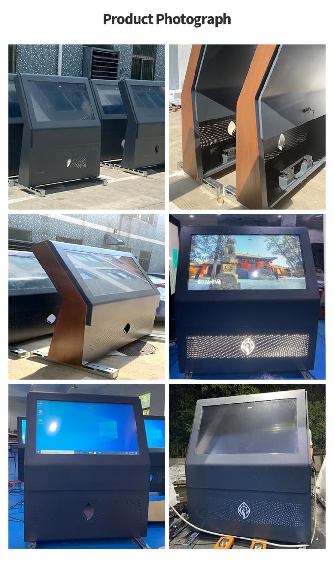 55 Inch Anti Vandalism Touch Screen Outdoor Digital Signage Kiosk