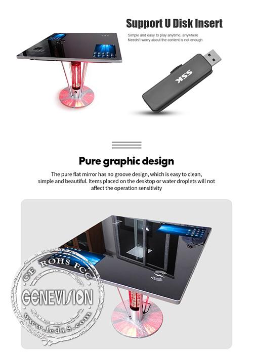 15.6in Capacitive Touch Screen Game Table 1366x768 With Wireless Phone Charger 1