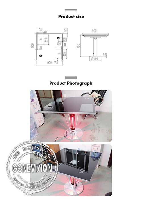 15.6in Capacitive Touch Screen Game Table 1366x768 With Wireless Phone Charger 2