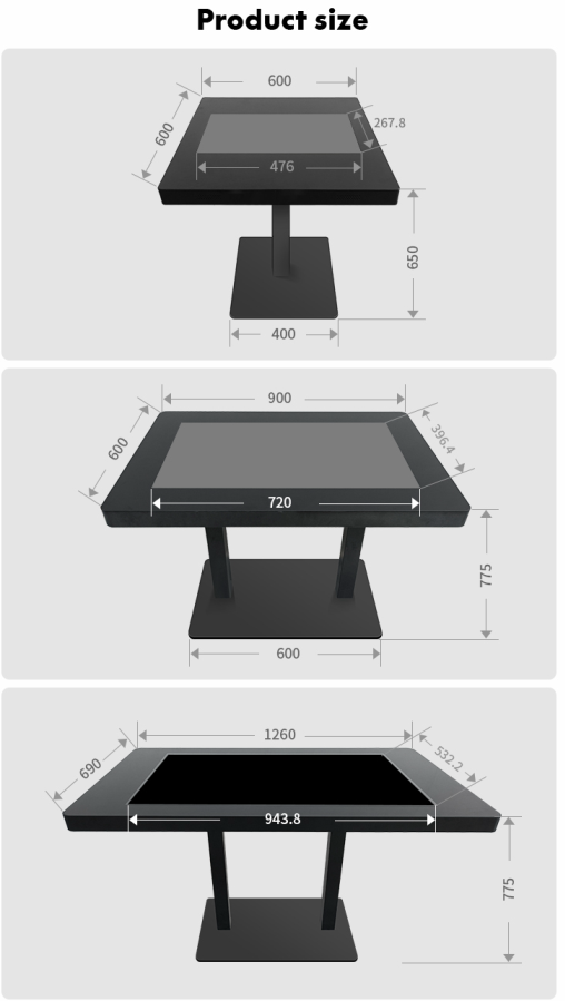 CE 43" LCD Multitouch WiFi Digital Signage For Coffee Bar 4