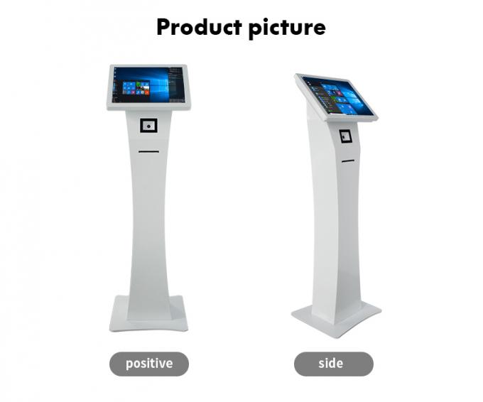15.6 Inch AIO Touch Screen Kiosk With QR Code Scanner And Thermal Printer
