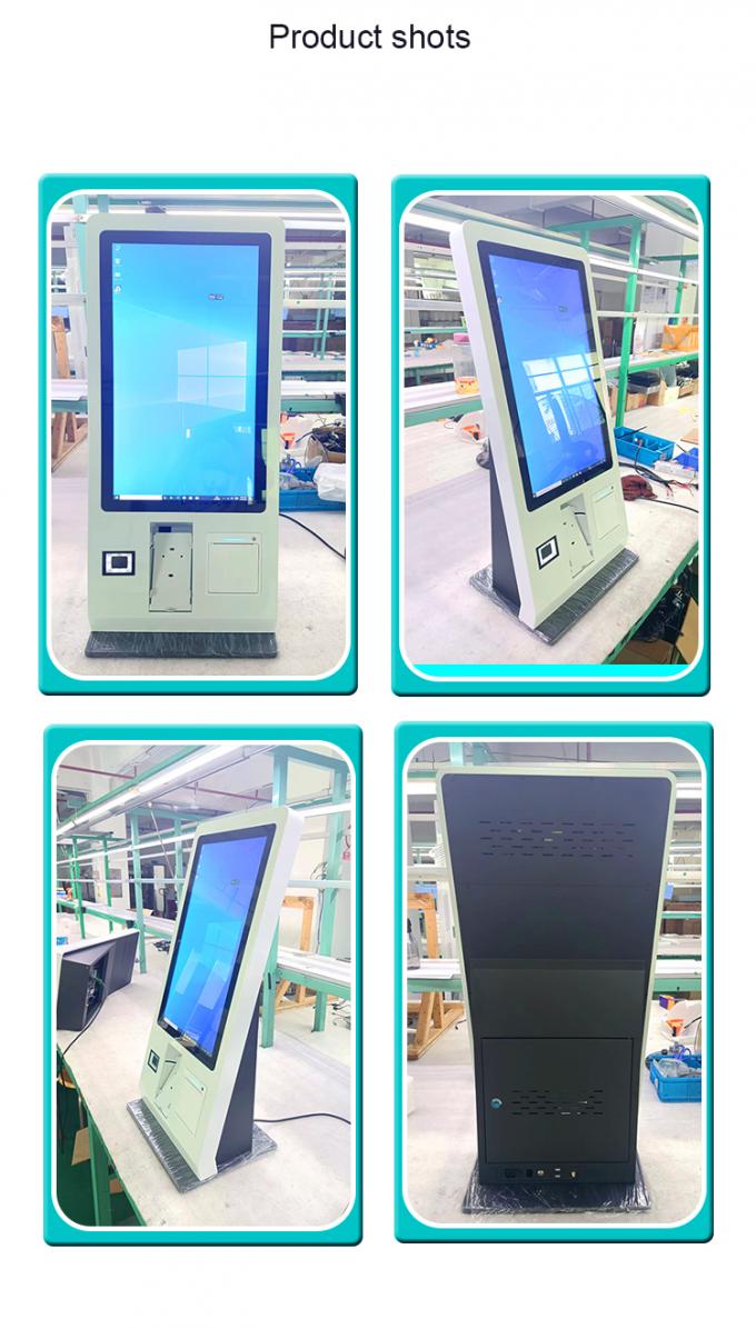 24" Restaurant Countertop Touch Screen Self Service Kiosk With POS