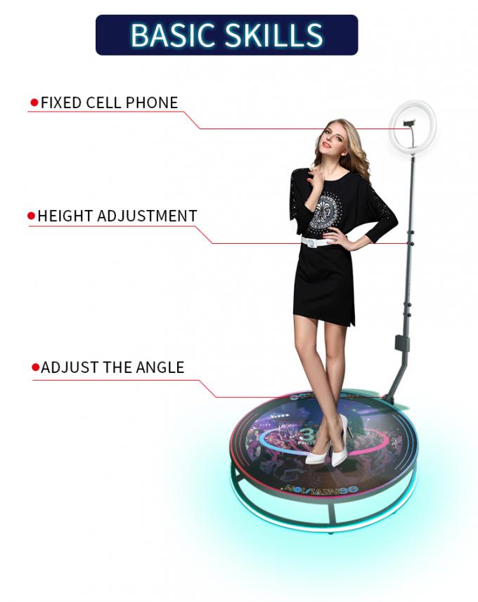 Photo Selfie Booth Used For The Party Or Live Show Rotate 360 Degree 2
