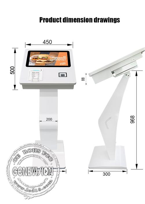 15.6 Inch Self Service Payment Machine Kiosk With QR Code Scanner