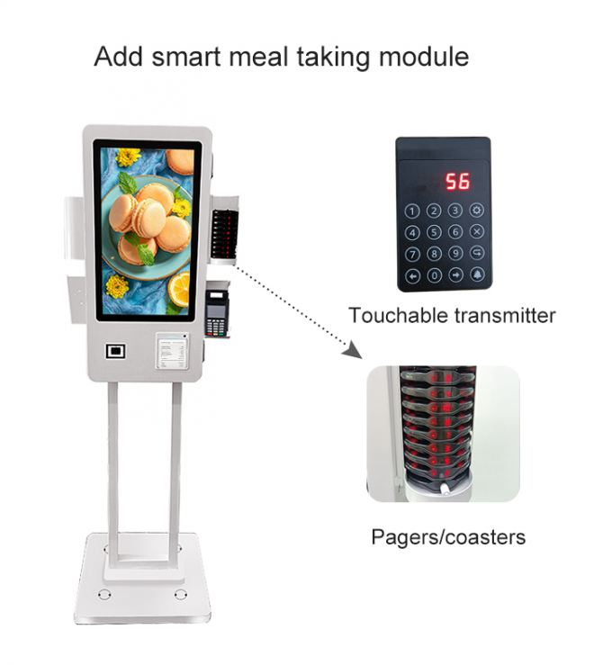 WiFi Dual Screen 24 Inch Self Service Payment Kiosk , Touch Screen Self ...