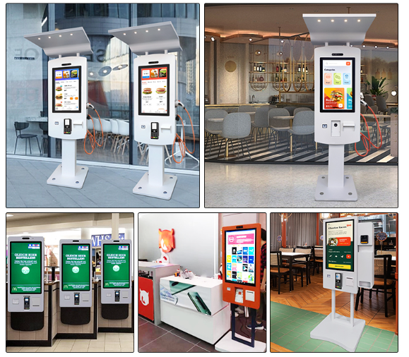 32" Waterproof Self Service Kiosk Ev Charger Drive Through With Led Lamps 2