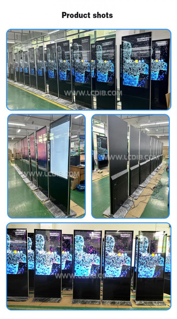 32 inch to 85 inch Android PC All In One IR PCAP Touch Screen Ethernet Connectivity Wifi All In One Digital Signage 3