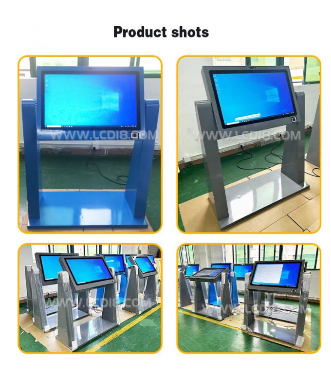 32" Pcap Touch Screen Outdoor Kiosk For Wheelchair , Adjustable Viewing Angle 2