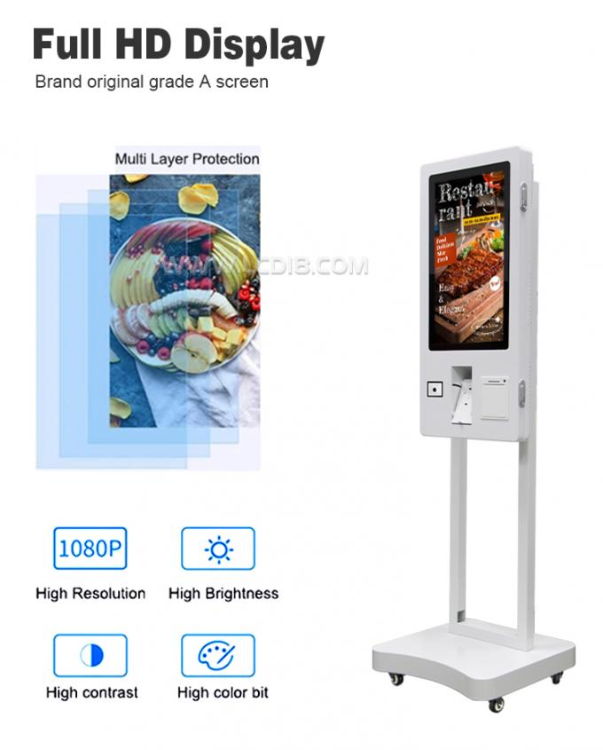 24 Inch 32 Inch Self Service Kiosk Touch Payment Restaurant Ordering ...