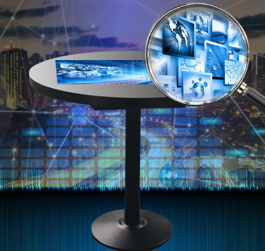 Ten-point Touch Round Smart Coffee Table for Multi-Touch Entertainment and Functionality 2