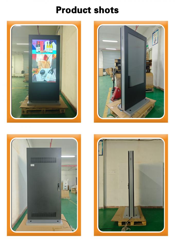 55 inch IP65 Waterproof Outdoor Touch Screen Kiosk for Smart City 2