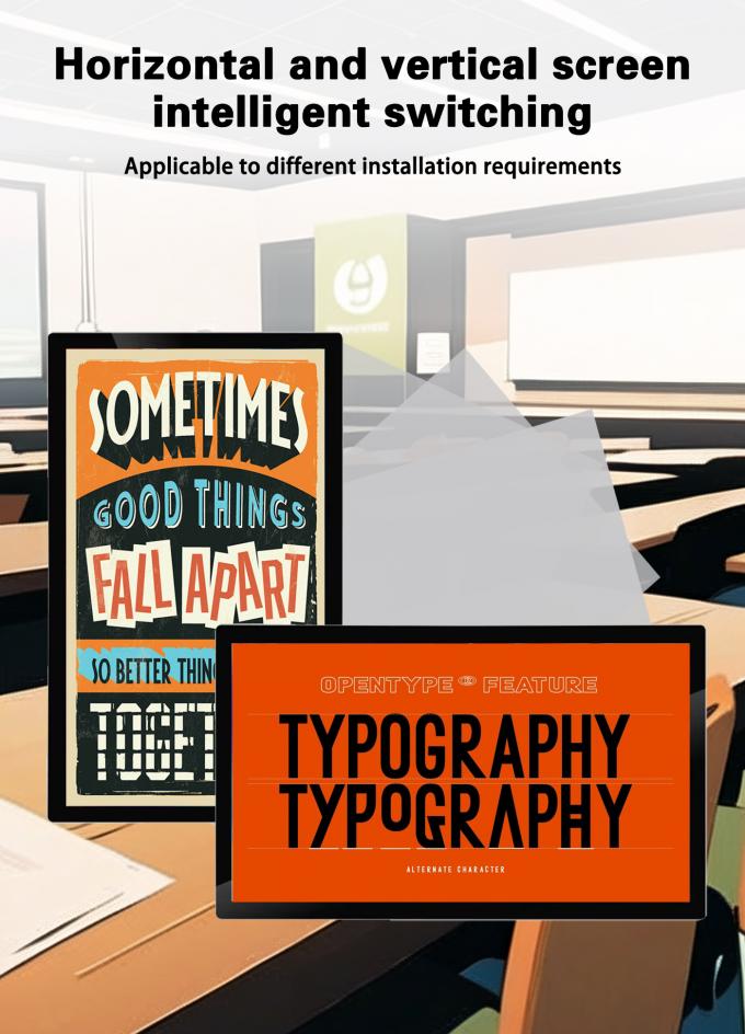 Wall Mounted Elevator Android 21.5 " 32 " 18.5" Smart Video Player in Remote Control Software 4