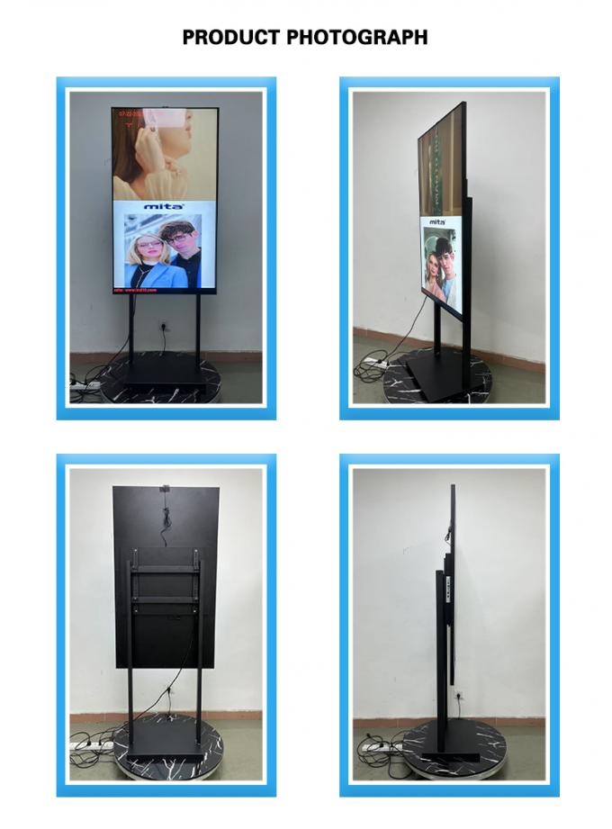 49" 2K 4K 1000-2500nits High Brightness Shop Window LCD Advertising Totem 2