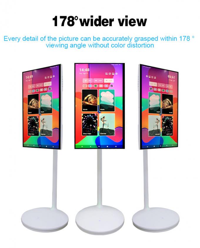 24" 27" 32" Mobile Smart Screen Android 11 OS 4GB 64GB Rollable Smart Touch Screen with Rchargable Battery 2