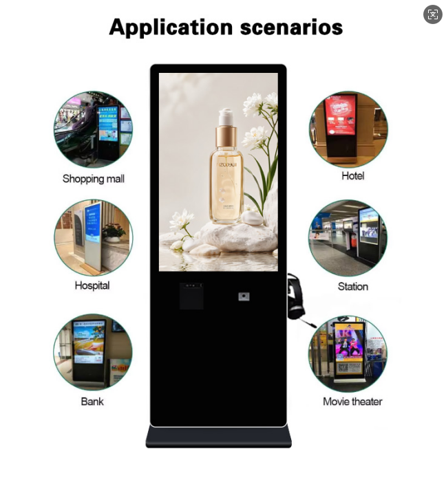 43 inch LCD Healthcare Hospital Two-Way Intercom  Interactive Kiosk  Wifi Touch Screen Kiosk 3