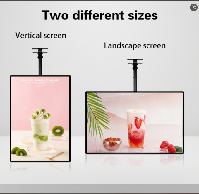 43 Inch Digital Menu Boards Wall Mount LCD Display For Restaurant Menu Display 2