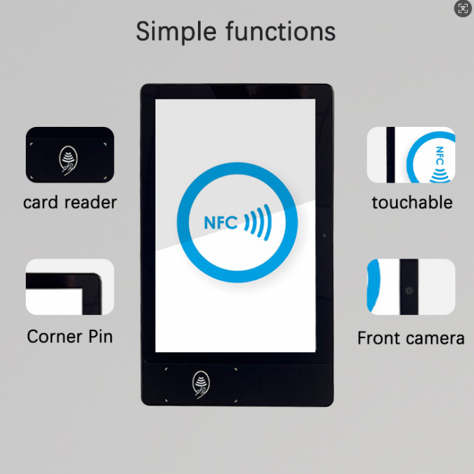 21.5 inch Touchscreen Display Tap To Pay NFC Contactless Payment Self Service Kiosk 1