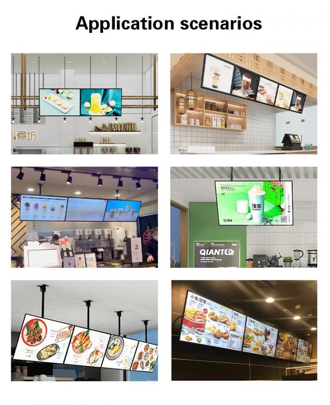 32 inch to 65 inch Restaurant Menu Board Wifi Digital Signage with Software Cloud Server 1
