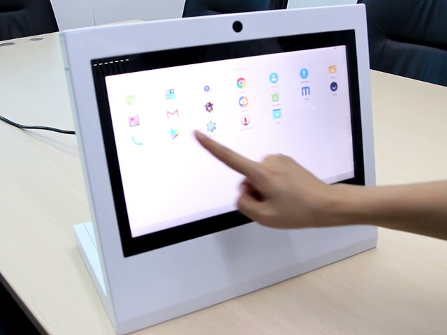 13.3in Desktop Touch Screen Information Kiosk With Face Recognition