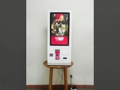 24 inch Hotel Reception Desk Check In Out Self Service Payment Machine with Card Dispenser