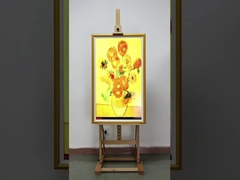 Wooden Frame Android LCD Advertising Display Art Frame