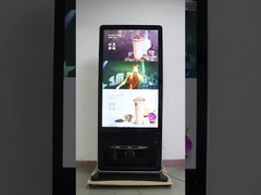 Shoes Polisher Android LCD Advertising Kiosk Digital Signage Totem 55 Inch