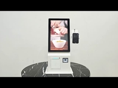 15.6 inch Countertop Printer QR Code Scanner Self Service Ordering Machine with POS