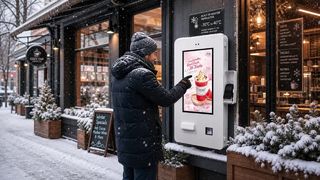 24inch Waterproof Outdoor Touch Screen Kiosk
