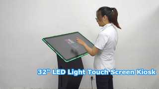 32 inch LED Light AG Glass All in One Touch Screen Kiosk
