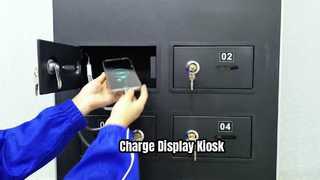 32inch 43inch Android Wifi Digital Signage Kiosk with Mobile Phone Charging Lockers