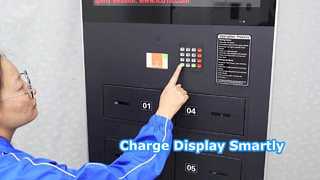 43 Inch Floor stand Digitatscreen with Smart Locker chareing station