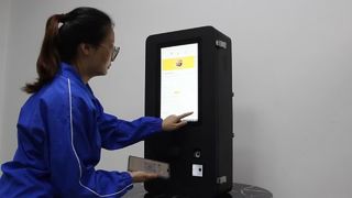 15.6-inch Outdoor Self-Ordering Kiosk with Fingerprint Reader, 720P