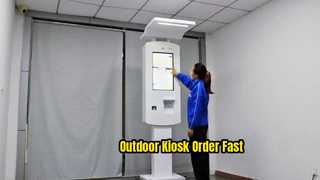 24-inch Outdoor PC Capacitive Touch Floor-Standing Self-Ordering Kiosk with NVIDIA Graphics Card