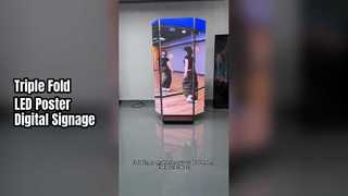 Triple Fold LED Poster Screen Easy Mobile Display