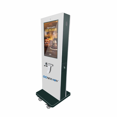 32 Inch Outdoor Floor Stand Self Order Kiosk With NFC QR Code Scanner